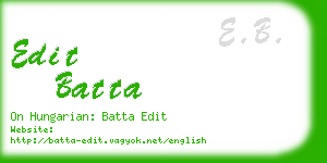 edit batta business card